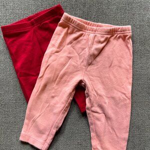 2-piece Carters leggings set, size 3-6 months